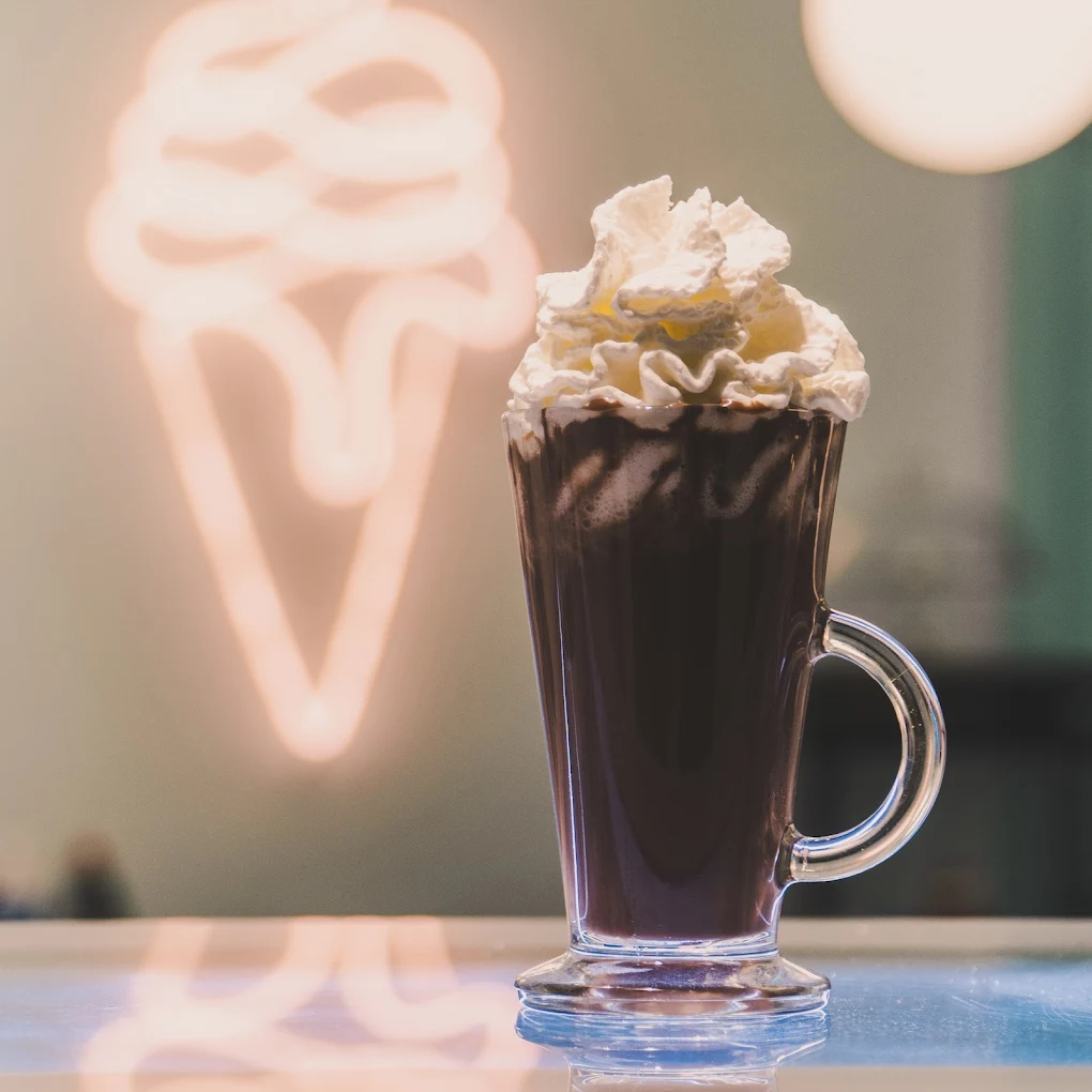 Batido de chocolate con nata